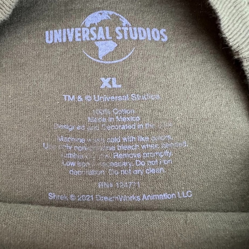 Shrek Gingy Not My Gumdrop‎ Buttons Graphic Tee XL Gray Universal Studios - Picture 3 of 5